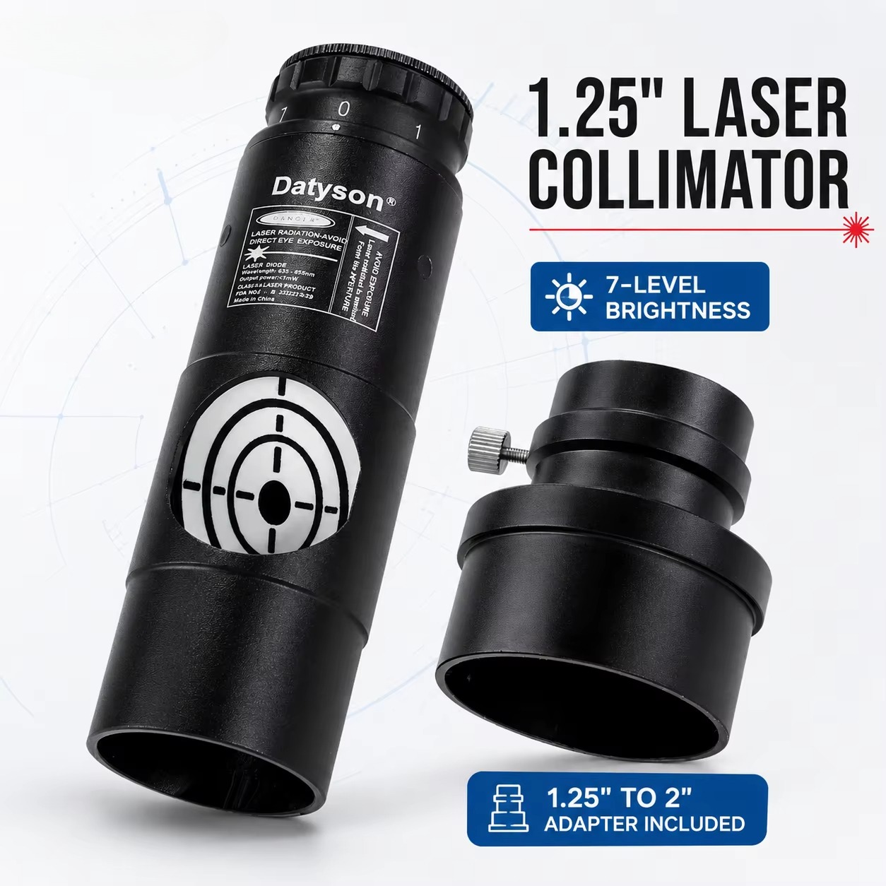 1,25 inch rode laser-collimato - Spirit Level recensie en prijs