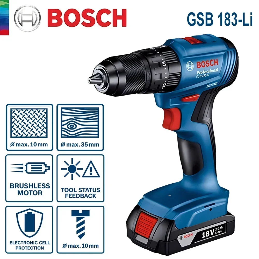 Bosch GSB183-LI 18V accuboorma - Screwdriver Set recensie en prijs