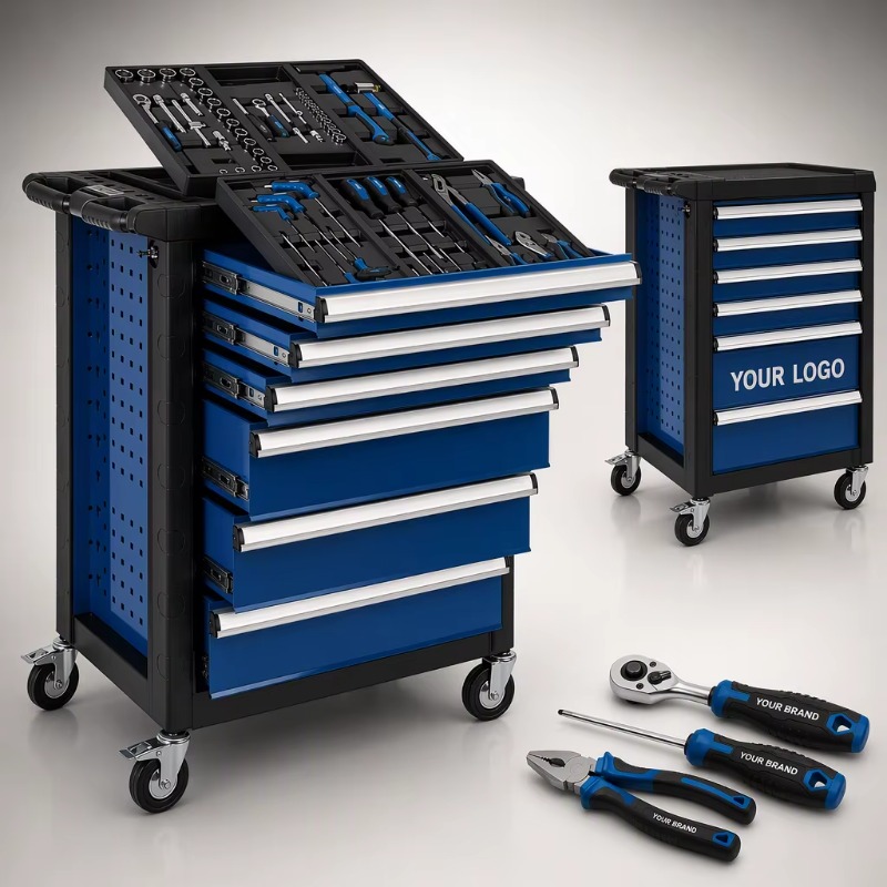 Zware gereedschapskar met 70-d - Socket Wrench recensie en prijs